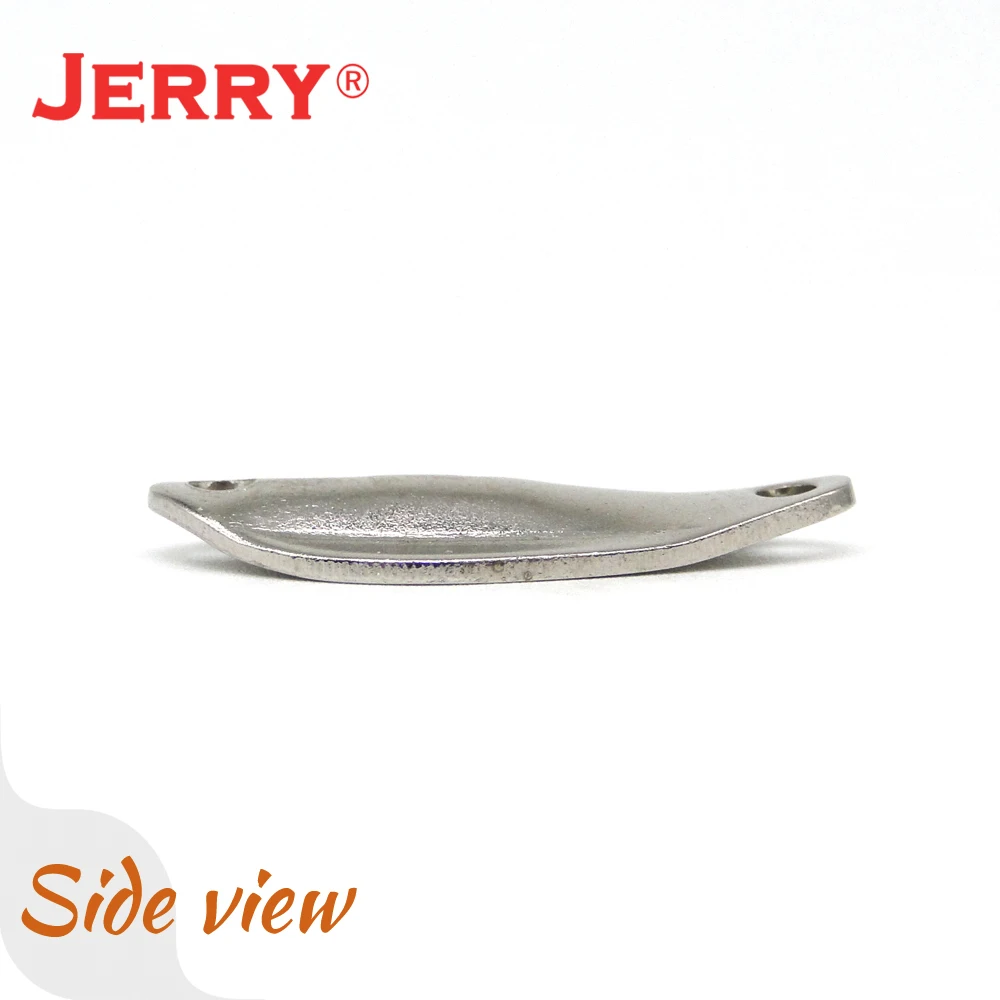 JERRY 50 шт. 2 5 г Неокрашенная металлическая никелированная рыболовная приманка