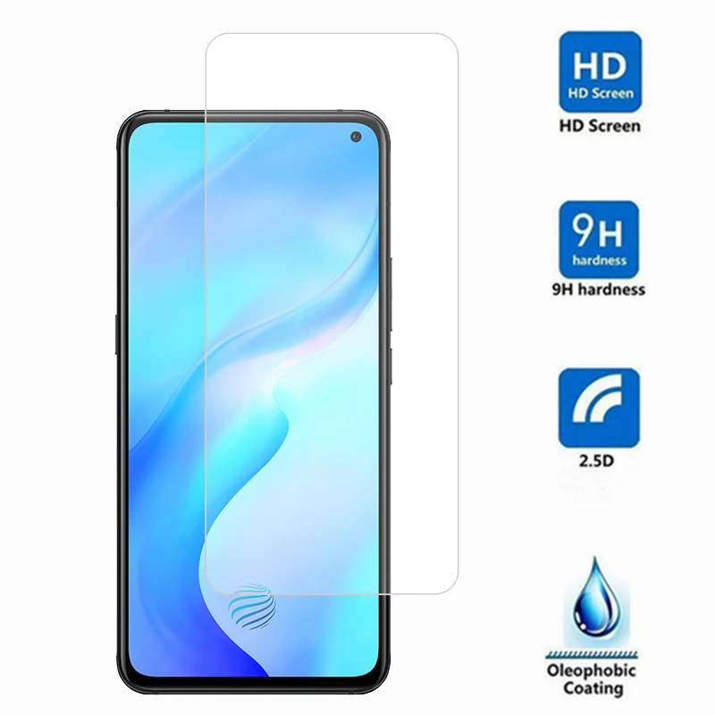 Vidrio templado para Vivo X30, pel&iacute;cula de vidrio templado 9H, pegamento total y duro, Protector de pantalla del tel&eacute;fono para Vivo X30, 2 uds.-1