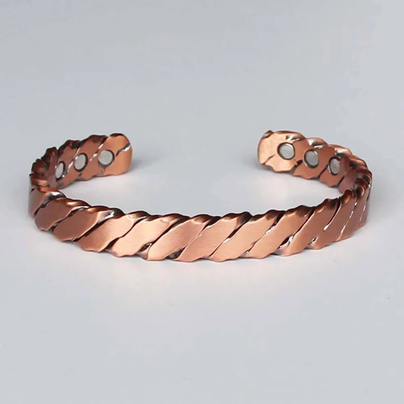 Oktrendy женский медный браслет с магнитами 3000 Гаусс 6 шт. японский магнитный