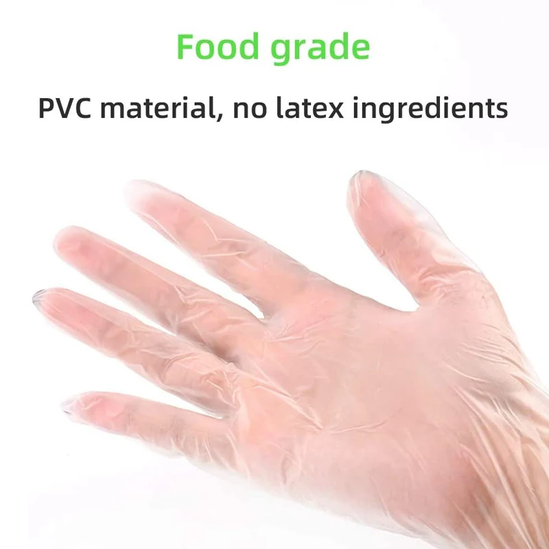 50 шт./лот одноразовые перчатки латексные для очистки пищевых продуктов