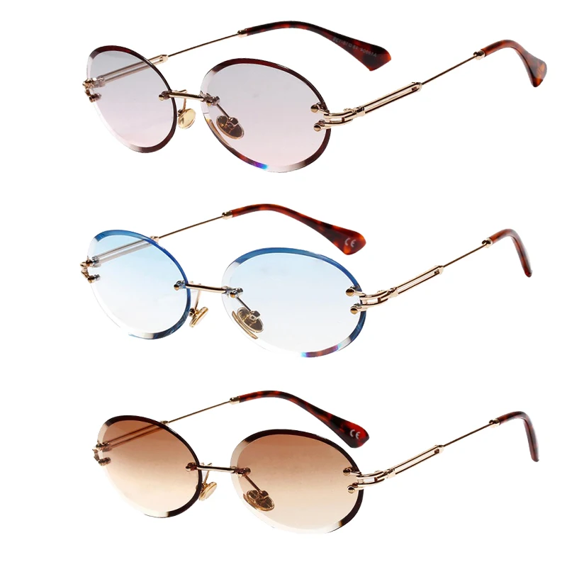 Женские солнцезащитные очки в стиле ретро брендовые Дизайнерские летние с синими и розовыми прозрачными
