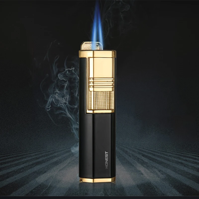 HONEST Torch Lighter Windproof Double Spray Gun Jet Butane Cigar Multifunction With Cutter | Дом и сад