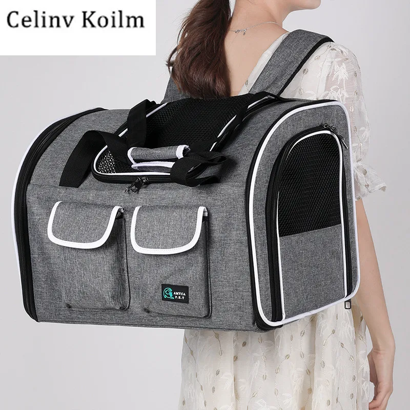 

Celinv Koilm Dog Transport Bag Cat Collapsible Bags Handbag Dog Supplies Airline Approved Carrying Box 1PC Pet Carrier Backpack