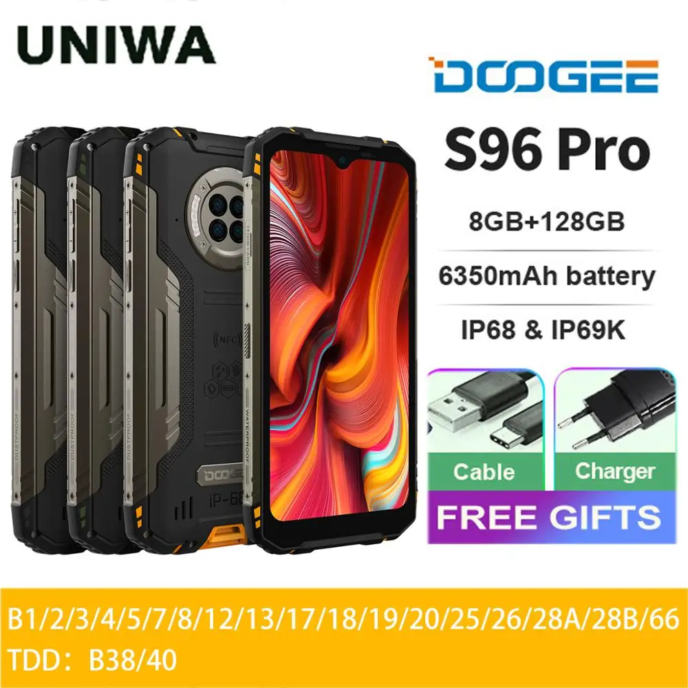 DOOGEE S96 Pro смартфон с 5 дюймовым дисплеем восьмиядерным процессором Helio G90 ОЗУ 8 Гб