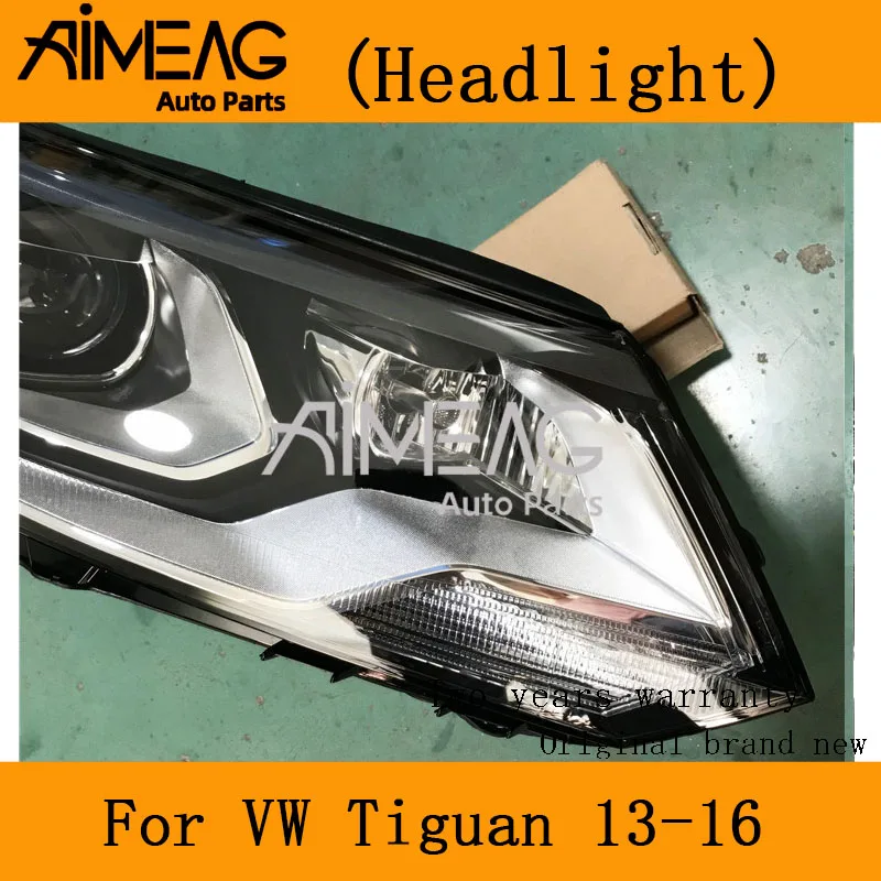 Сделано для Volkswagen Tiguan 2013 2016 фары в сборе галогенные объектив оригинальный