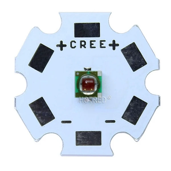 10 шт. Cree XPE XP-E R3 1-3 Вт 3535 красный светодиодный эмиттер красный 620-625nm светодиодный растения растут излучатель с 20/16/14/8 мм печатной платы - Испускаемый цвет: With 20mm PCB