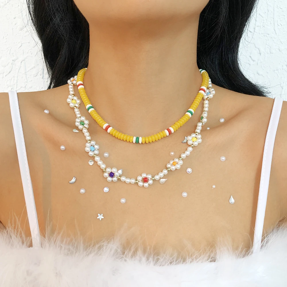 

Женское колье в этническом стиле