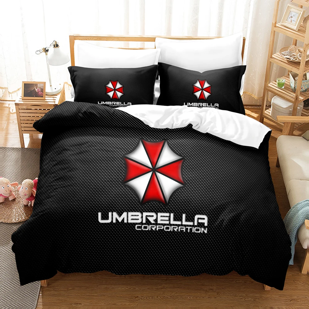 

Umbrella Bedding Set Bedroom Decor Gifts Black Duvet Comforter Quilts Cover 2/3 Pieces Bedspread with Pillowcases