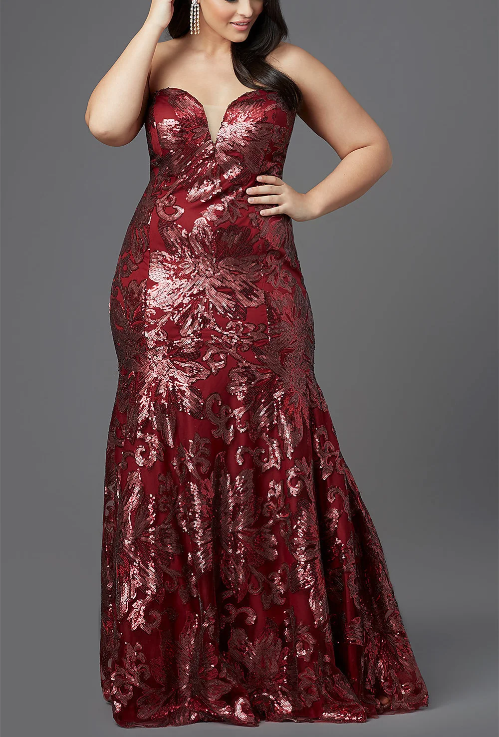

sweet heart burgundy-dress robes de soirée vestidos de fiesta Strapless Long Plus-Size navy Prom Dress mermaid evening dress