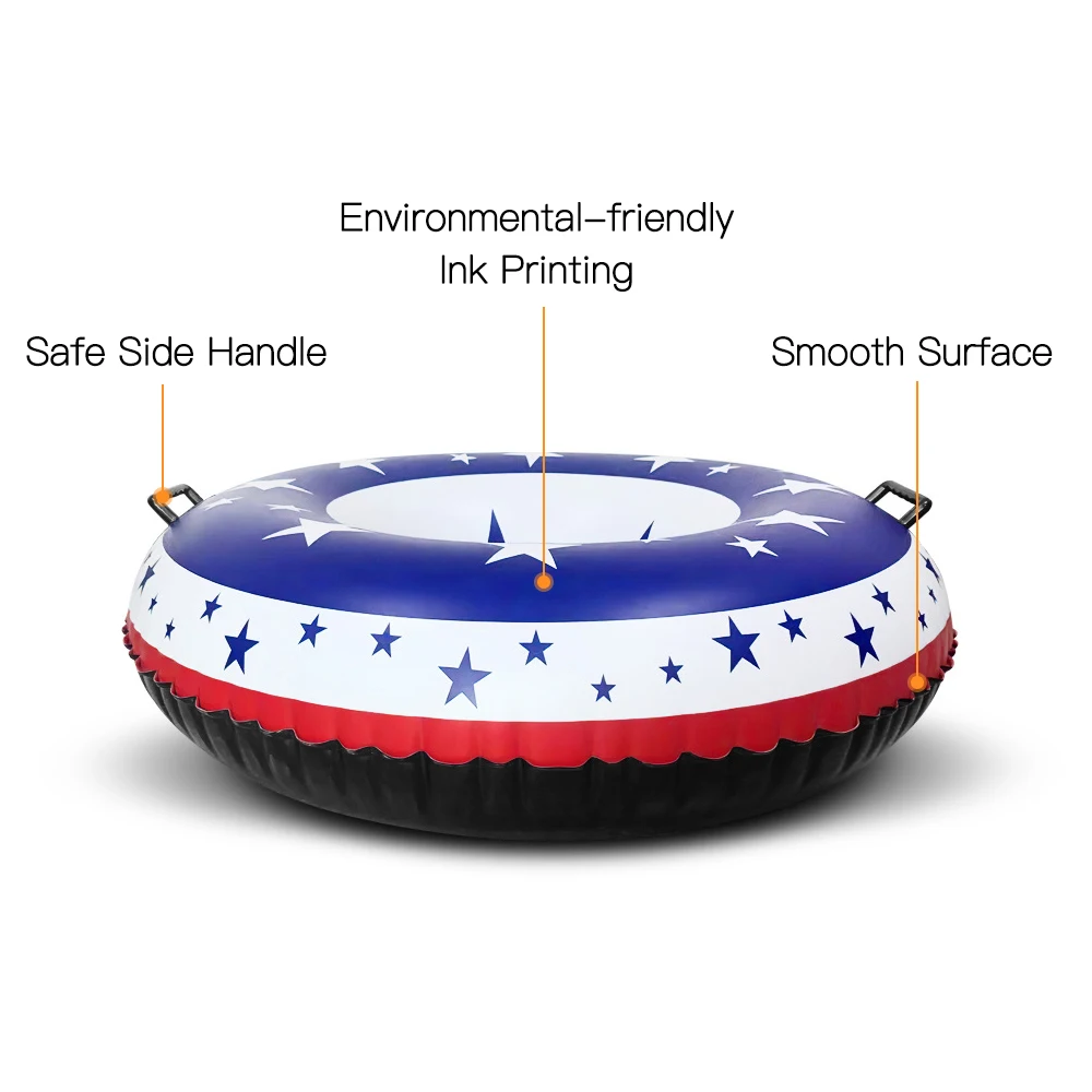 Надувные зимние лыжные круги снежные трубы катание на лыжах плавающие сани круг