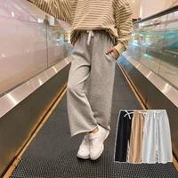 2021 new kids girls wide leg pants cotton loose pants for girl spring summer loose casual trousers teenage clothes 8 to 12 14 16