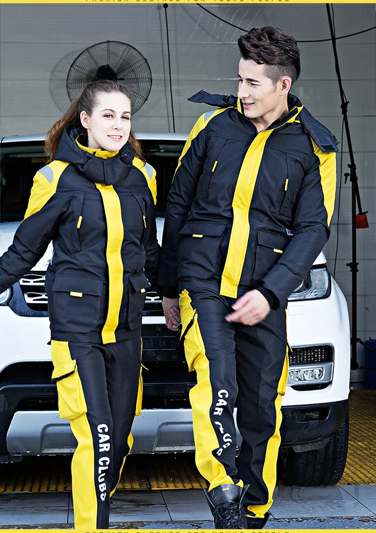 Комплекты одежды для мужчин и женщин светоотражающие куртки брюки ремонта машин