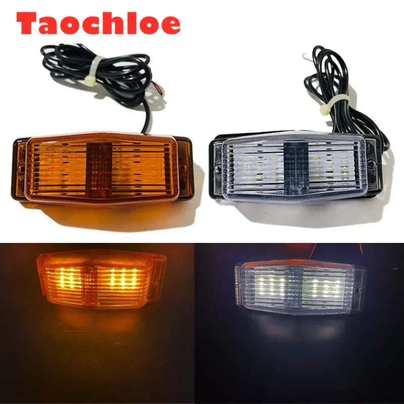 

2Pcs Amber White LED Truck Scania Front Grille lights DAF grille lamp For Volvo Grille lamp Man DRL Benz truck grille lights