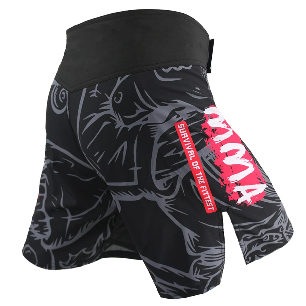 SOTF MMA геометрические технологии змеиная голова фитнес дышащие боксерские шорты