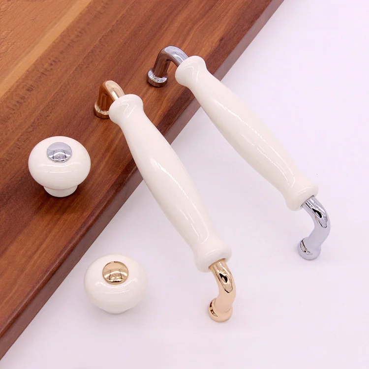 Шкаф для шкафа ящик двери кухонная ручка и современный стиль белая керамическая