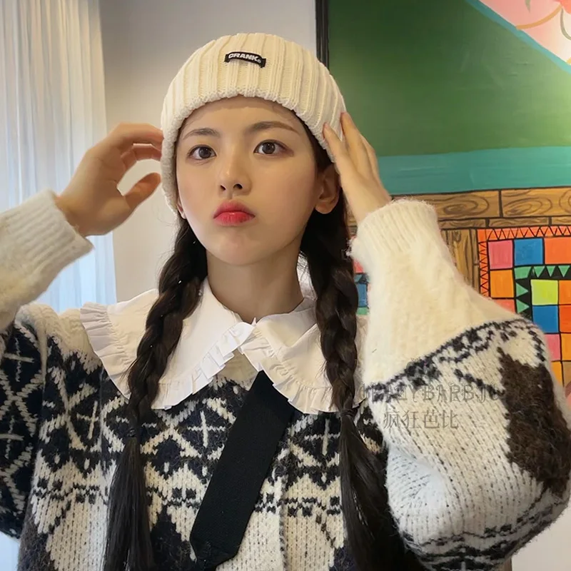 

Pure Color Wool Wide-brim Knit Headband for Women Girls Autumn and Winter Sports Hairband Influence Headwear Accessories NEW