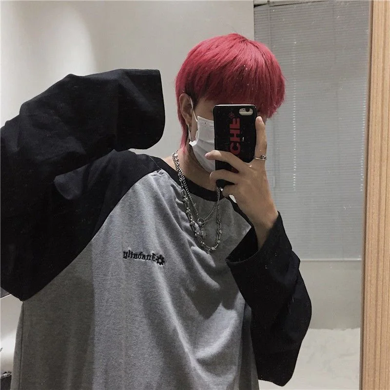 Женская футболка с длинным рукавом большого размера в стиле хип-хоп | одежда