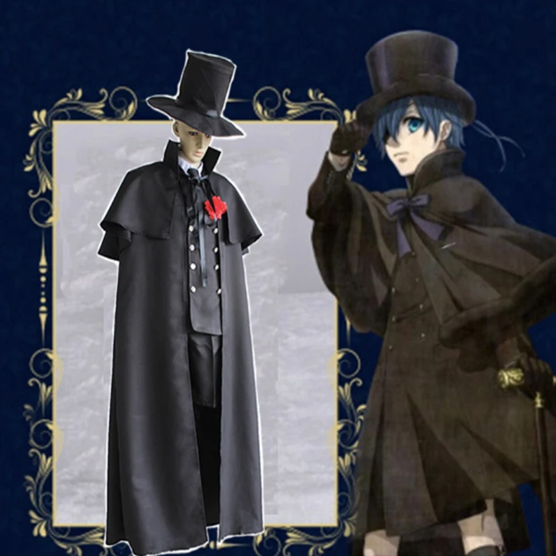 

Anime Black Butler Cosplay Costumes Ciel Phantomhive Cosplay Costume Uniforms Halloween Party Game Kuroshitsuji Cosplay Costumes