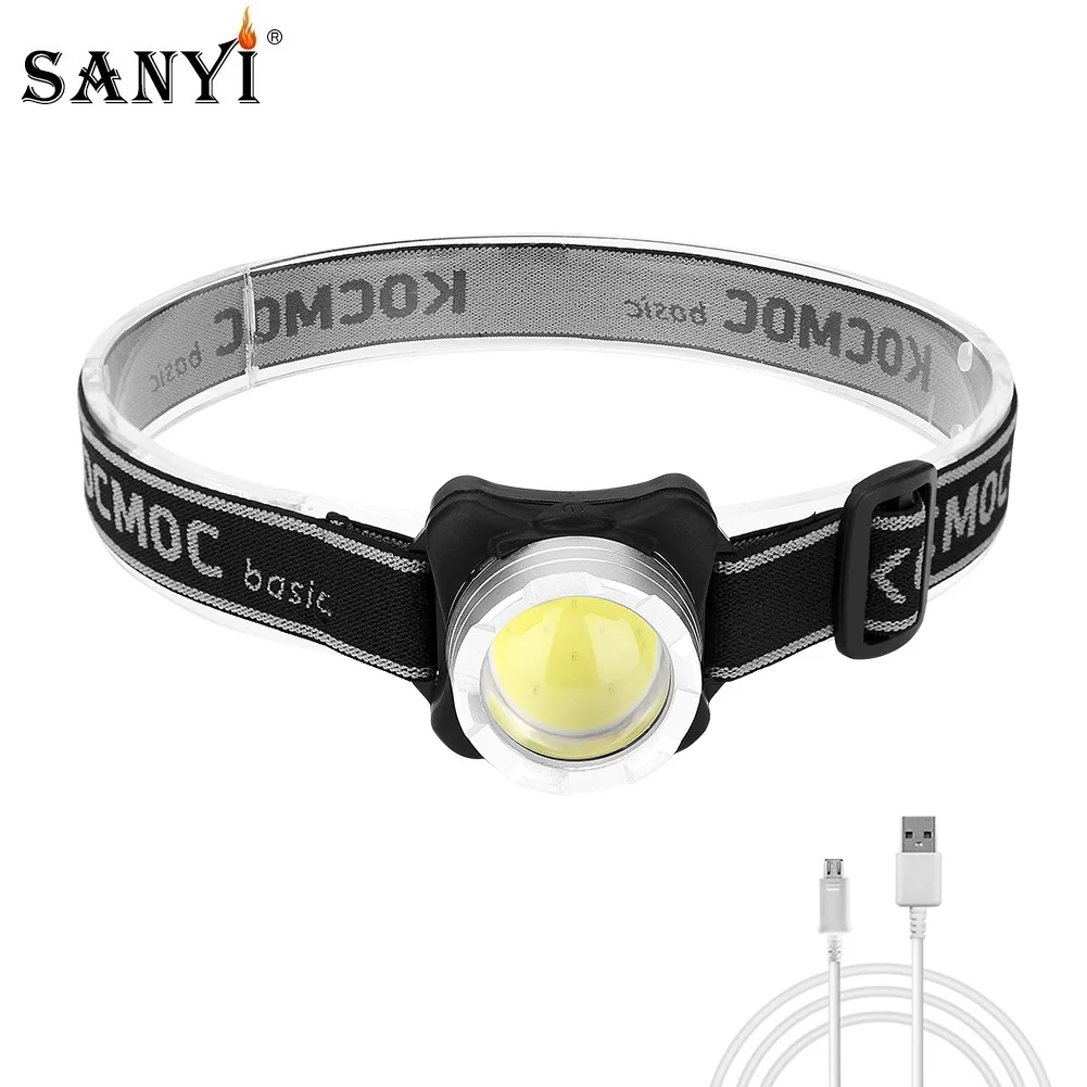 Светодиодный налобный фонарь водонепроницаемый Головной со встроенным