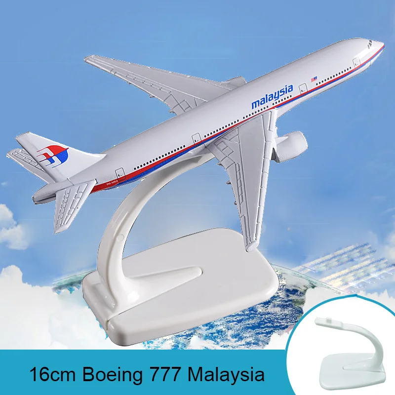 16 см Boeing 777 Малайзия модель самолета B777 Аэробус International Aircraft авиационной из сплава