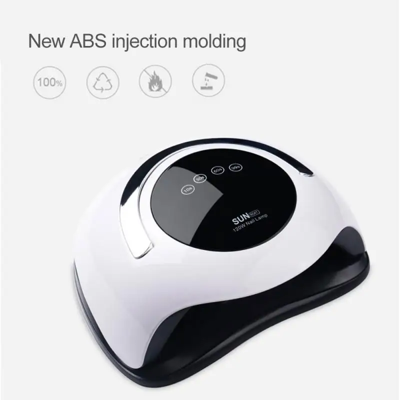 Белая УФ светодиодная лампа для сушки ногтей 120 Вт всех гелей сушилка с 36