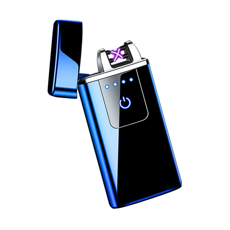 Электронная зажигалка с двойной дугой USB Зажигалка для сигарет ветрозащитная
