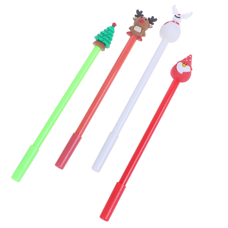 1 шт. Рождественская елка Санта Клаус гелевые ручки милый снеговик олень Подпись