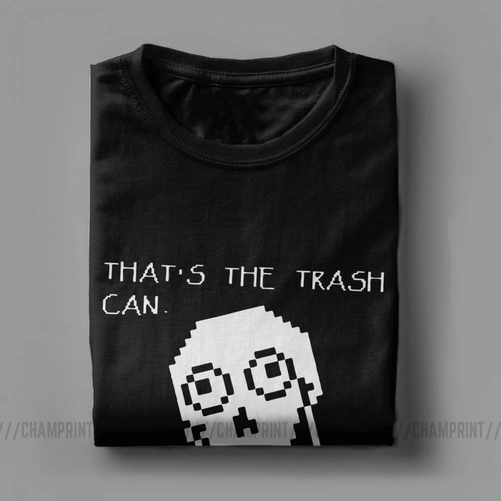 Мужская футболка с короткими рукавами и принтом Undertale из чистого хлопка круглым