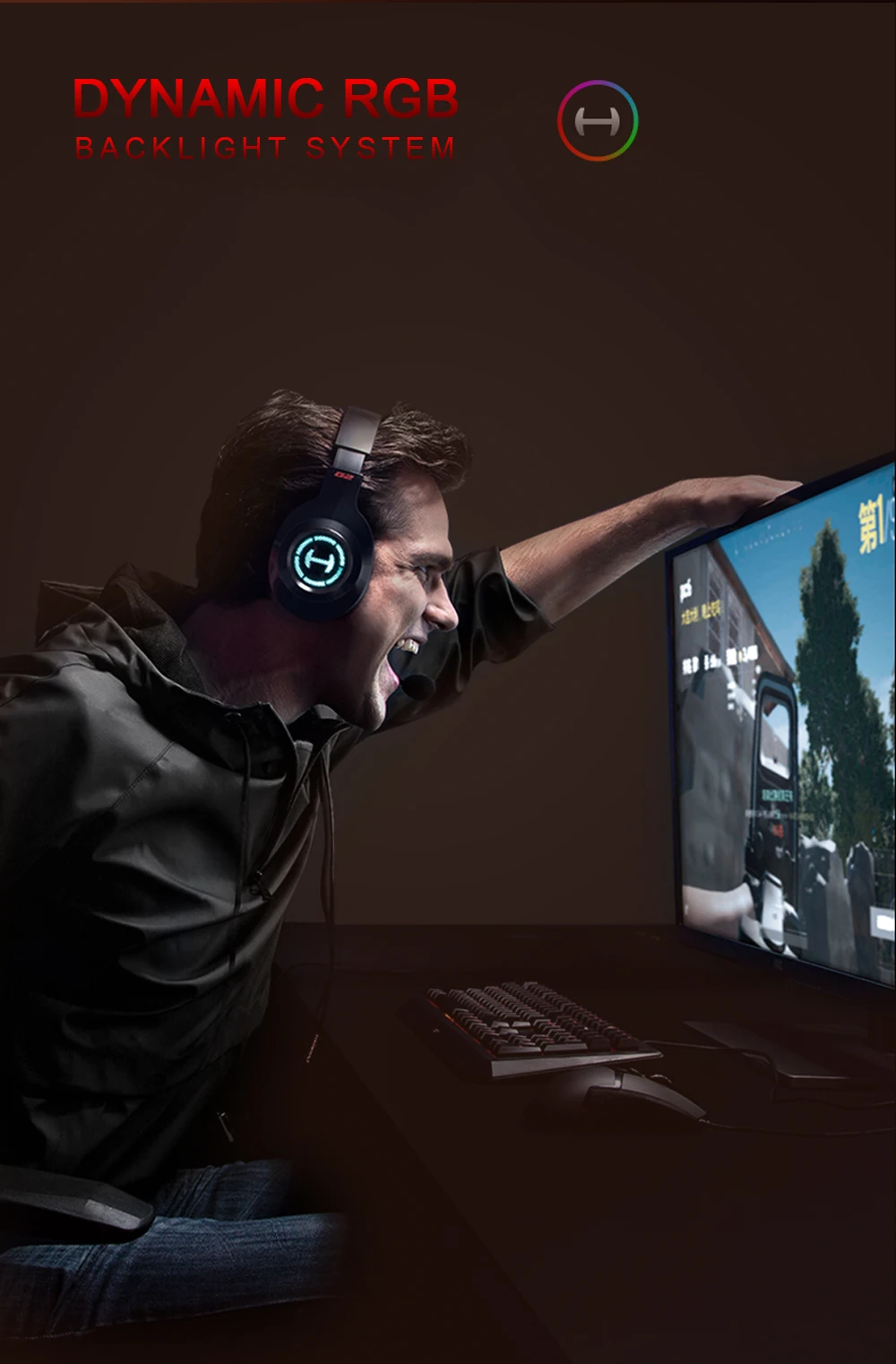 Edifier G2 II игровая гарнитура музыкальные стереонаушники проводные наушники 7,1 Virtual Surround Sound проводные наушники HD микрофон