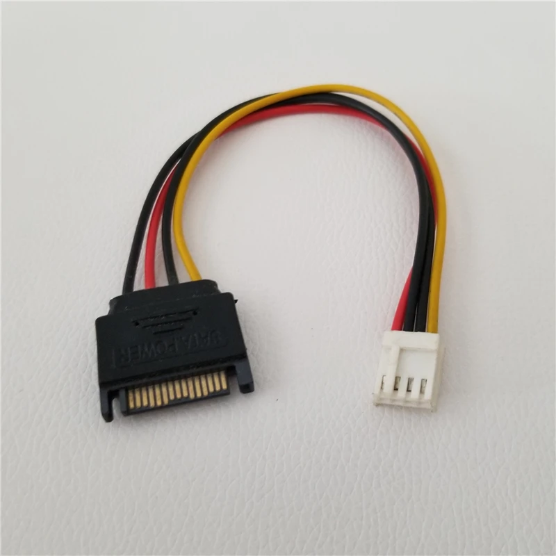 

SATA Cable 15Pin to 4Pin FDD Floppy Male to Female Power Cable for PC DIY
