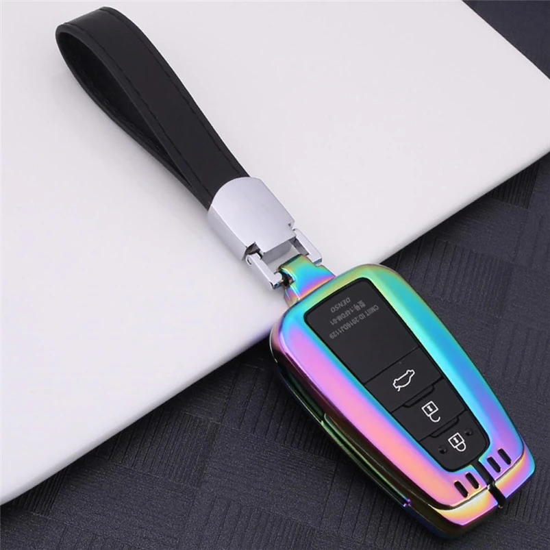 

Zinc Alloy Smart Remote Car Key Case Cover Key Bag Shell Holder Protector For Toyota Camry CHR C-HR 2016-2019 Prius RAV4 Prado