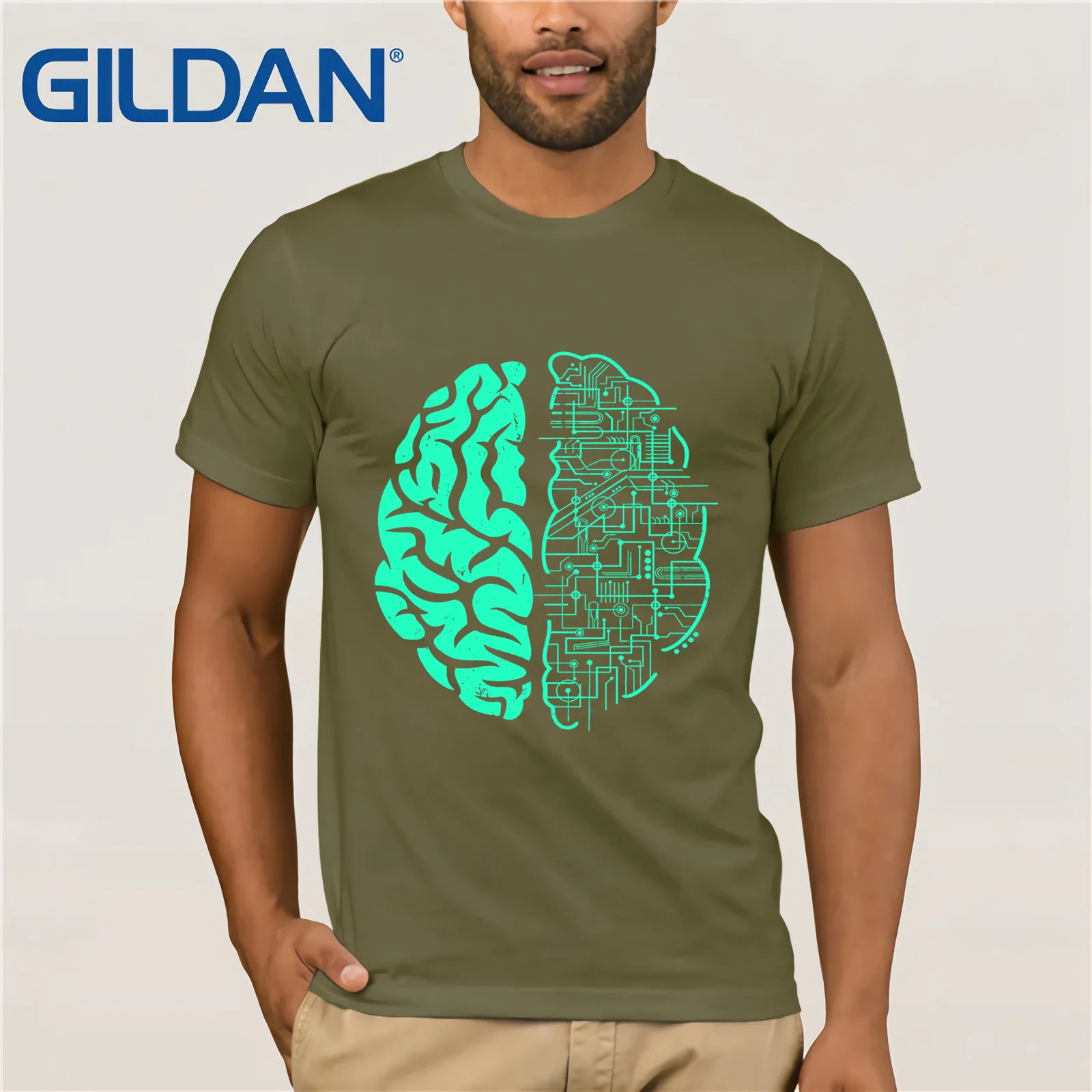 Футболка с абстрактным принтом анатомии человека мозговые нейроны летняя