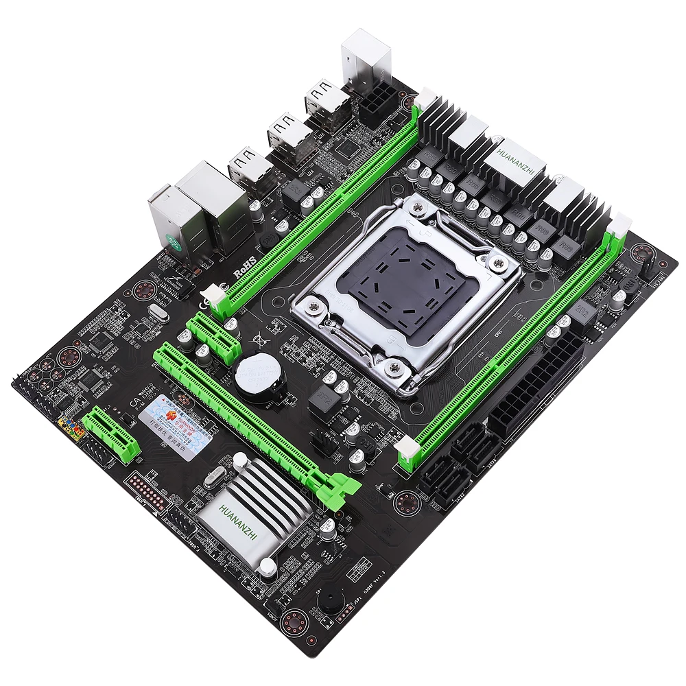 Материнская плата HUANANZHI X79M PRO для Intel LGA 2011 E5 2660V2 2680V2 DDR3 1333/1600/1866 МГц 64 Гб M.2 PCI E NVME M ATX