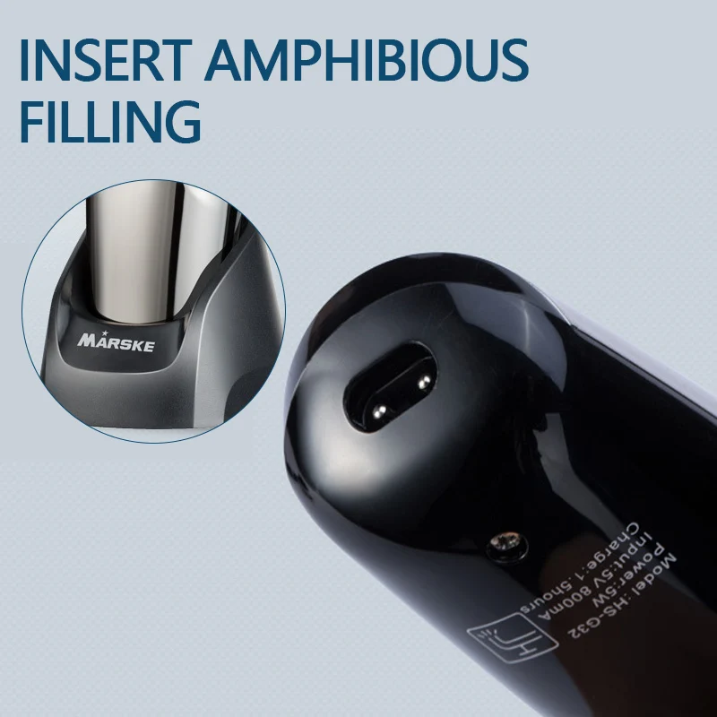 Перезаряжаемая электронная 3d бритва для мужчин триммеры с плавающей головкой