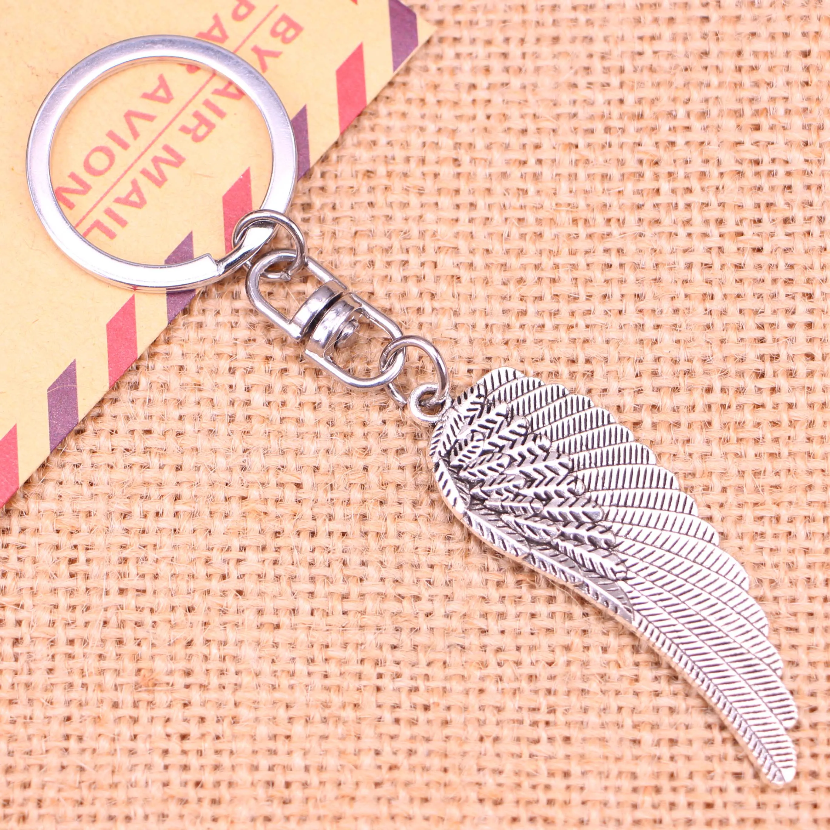 20 шт. новинка модный брелок 55*19 мм подвески с крыльями ангела сделай сам мужские