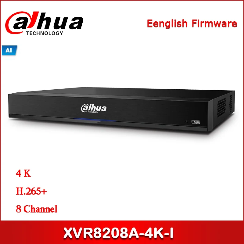 Dahua XVR8208A 4K I 8 канальный Penta brid 1U Цифровой видеорегистратор поддерживает AI 64 канала