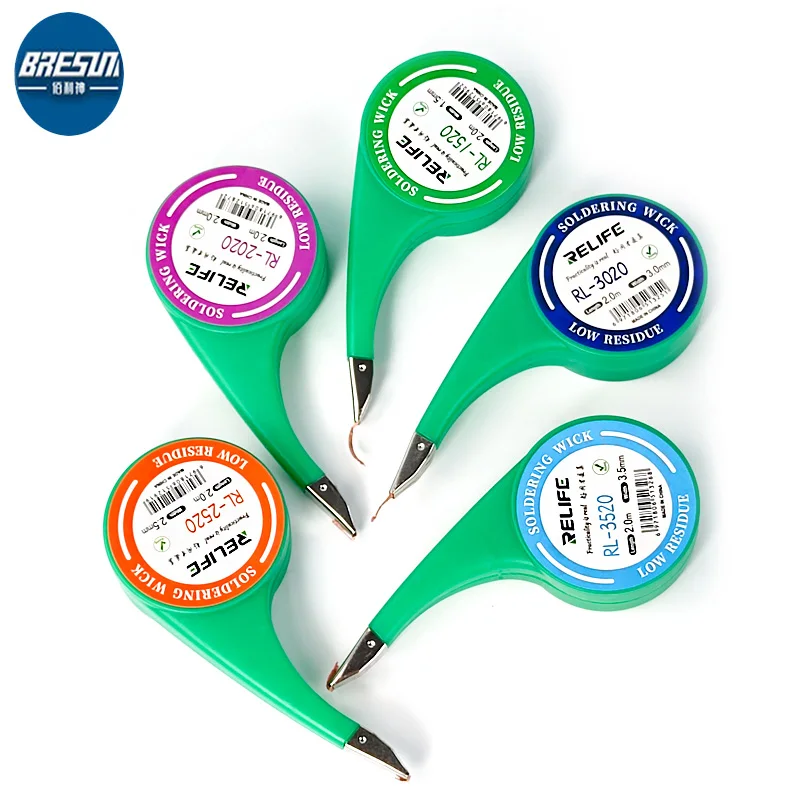 

RELIFE Wick Remover Tin For iphone Mobile Sution Line Soft Wire For Precision PCB Tin Remove Soldering RL1520 2020 2520 3020