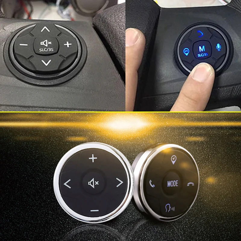 

Universal Wireless Car Steering Wheel Controller 10 Key Music Dvd Gps Navigation Steering Wheel Radio Remote Control Buttons Bla