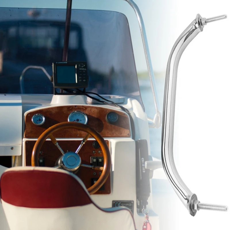 

2PCS Marine Grade 316 Grab Handle Door Handrail Grip Rail Grab Bar Handle with Bolt Boat Hatch Yacht Marine