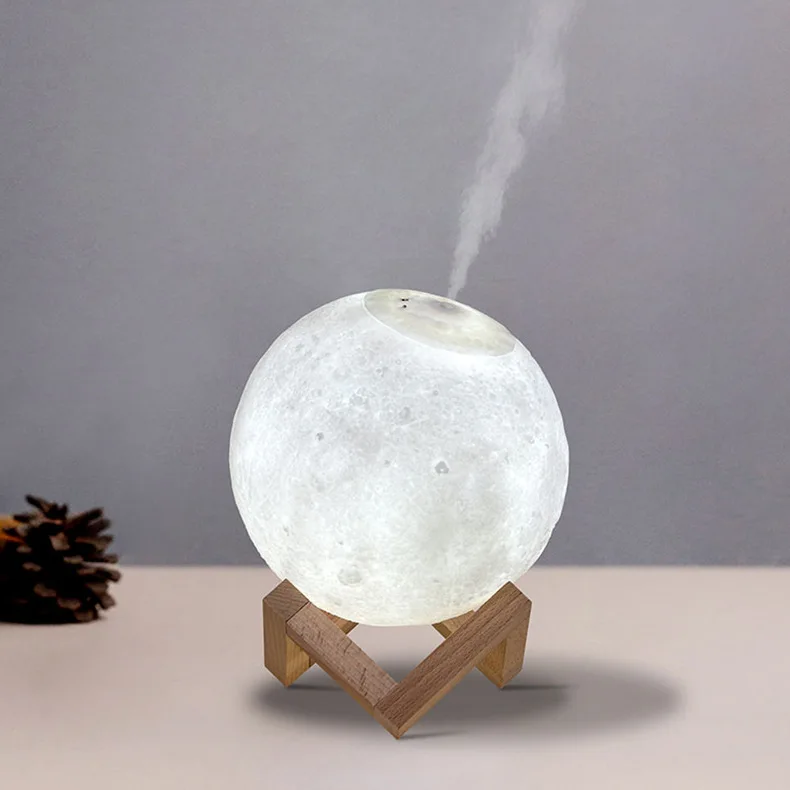 Светодиодные ночник огни 3D месяц светильник 1500 мл Увлажнитель воздуха Moon Lamp light USB