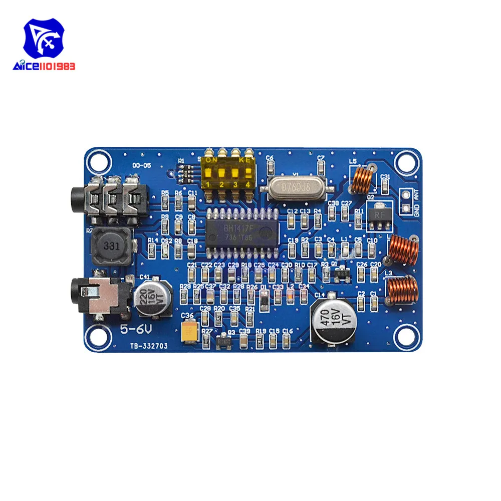 Diymore BH1417 50 Гц 15000 Беспроводной Стерео PLL FM передатчик модуль цифровой 2 канальный