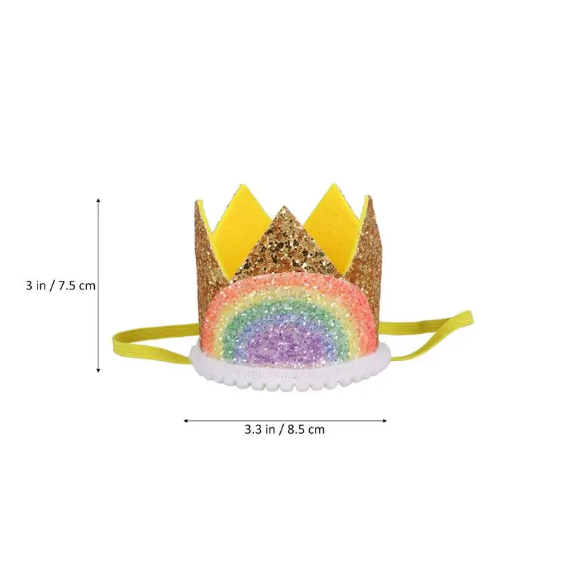 Очаровательные детские шапки на день рождения Детские вечерние с радужной