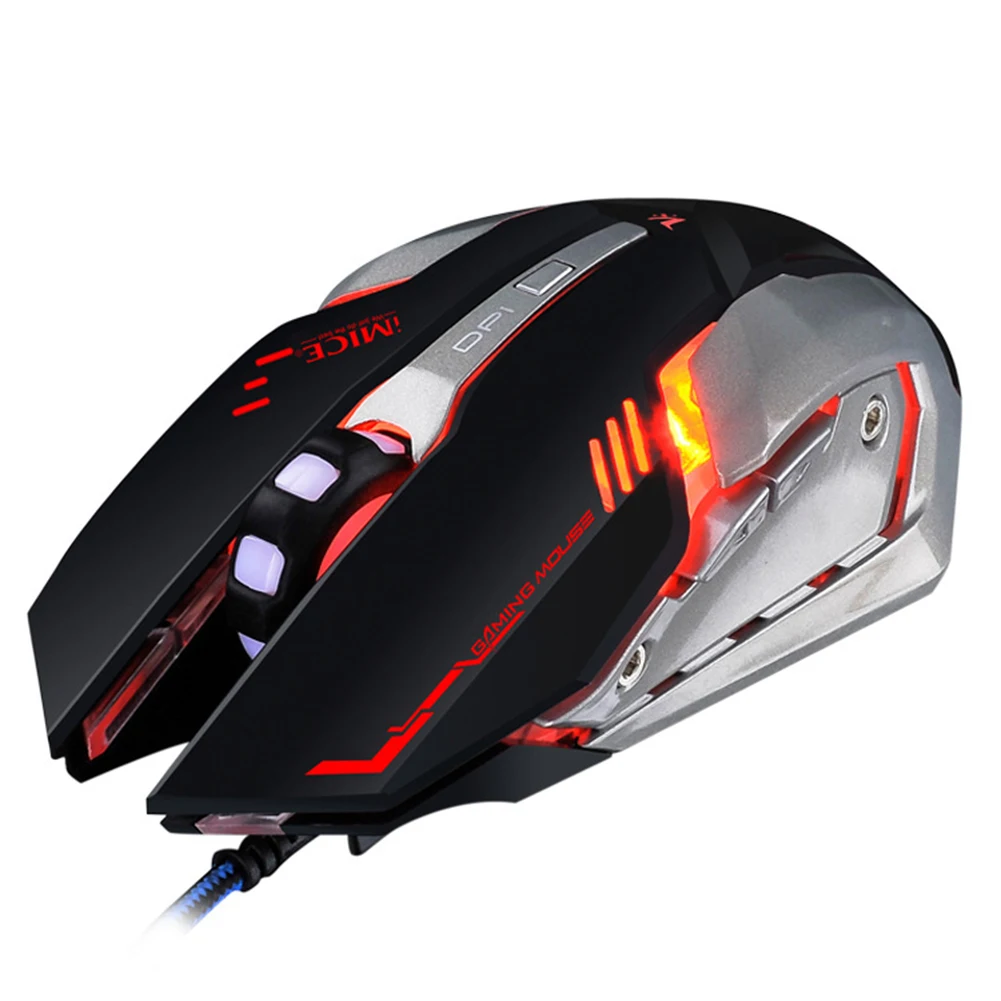 iMICE V8 Ergonomic gaming mouse 12000DPI 12000FPS 7-button RGB backlit optical with fire key suitable for FPS gamers | Компьютеры и