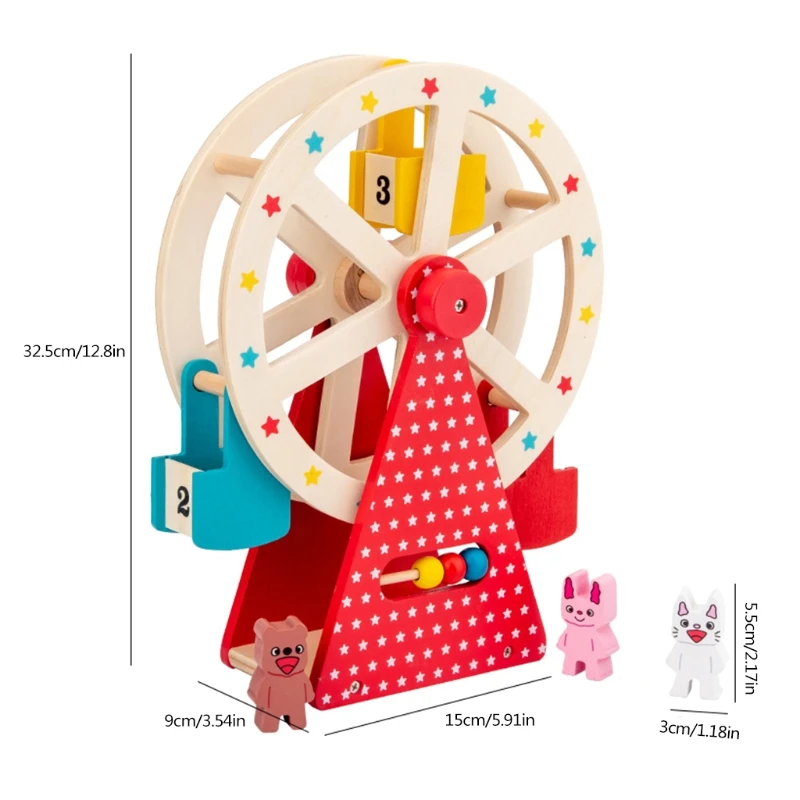 

Children Wooden Jigsaw Puzzles with Animals Characters for Kids, Wood Building Model Kit, DIY Kid Handraft ,Gift for Girls Boys