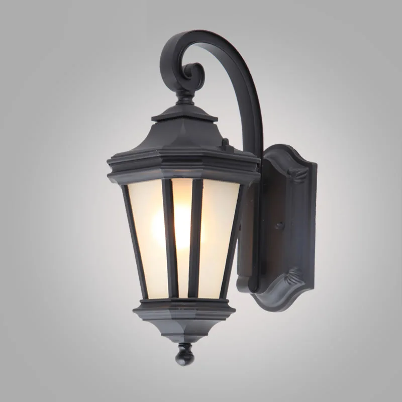 Европейская креативная наружная простая настенная лампа восьмиугольник классической комнаты, водонепроницаемые лампы для двора, балкона, прохода.