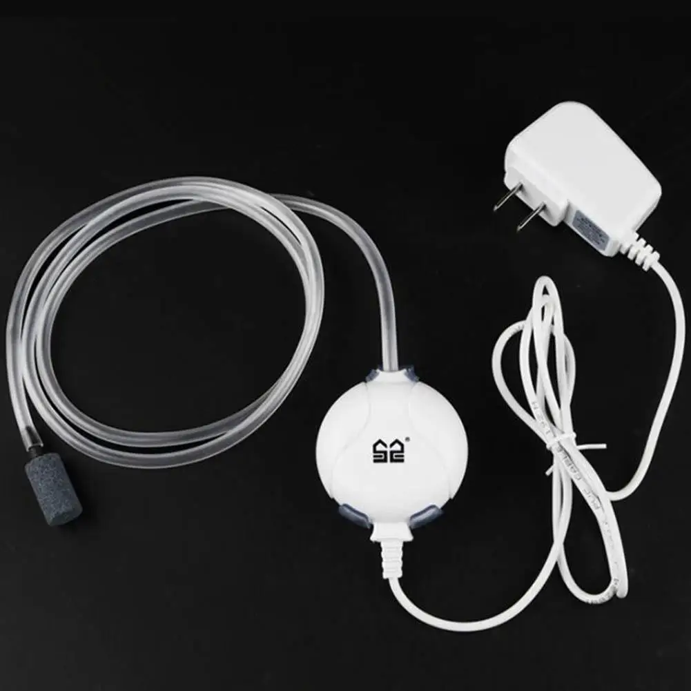 Мини воздушный насос на присоске настольный для увеличения кислорода бесшумный