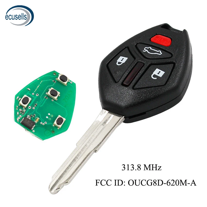 4 кнопки дистанционный ключ брелок 3 + 1 кнопка для Mitsubishi Eclipse Galant 2006 2007 313 8 МГц FCCID: