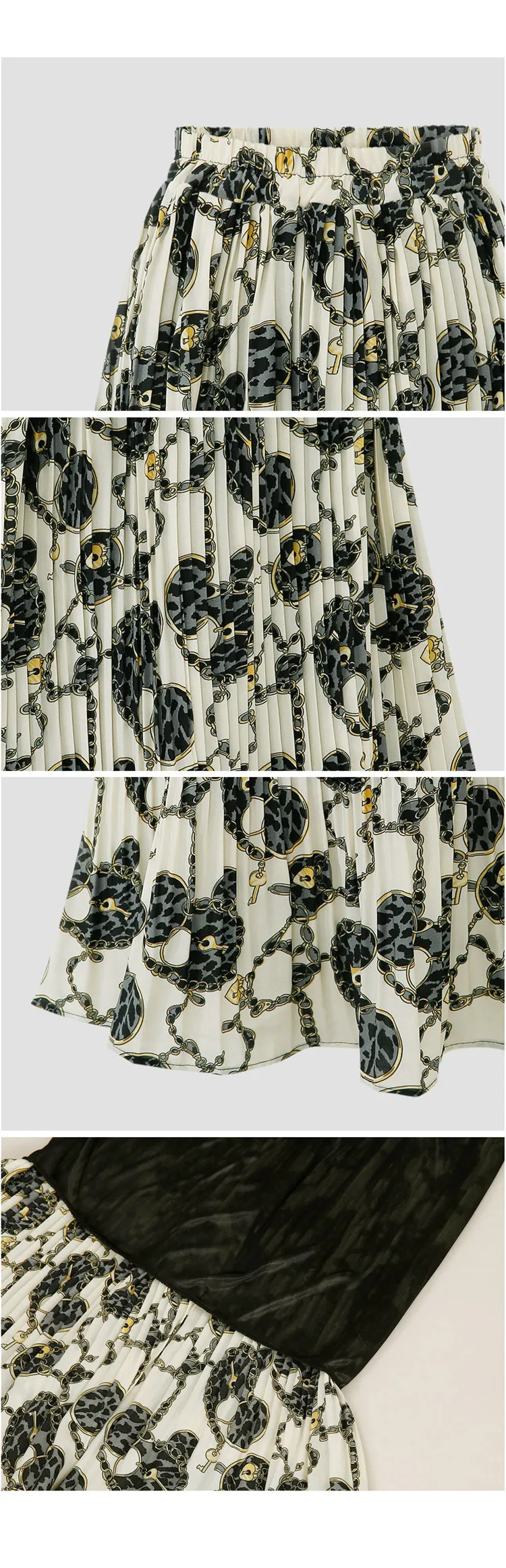 

2021 New Fashion Floral Chiffon Beach Holiday Big Swing A-Line Skirt