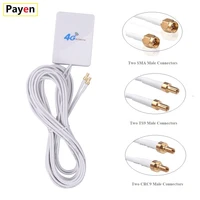 new 3g 4g lte antenna sam crc9 ts9 connector 4g lte router anetnna 3g external antenna with 3m cable router modem