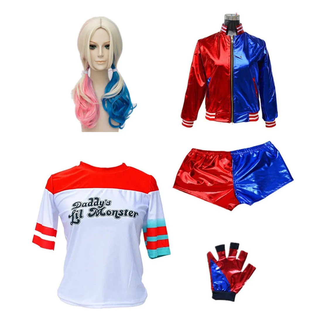 Самоубийство Harley Quinn костюм карнавальный Косплэй для девочек Рождественский